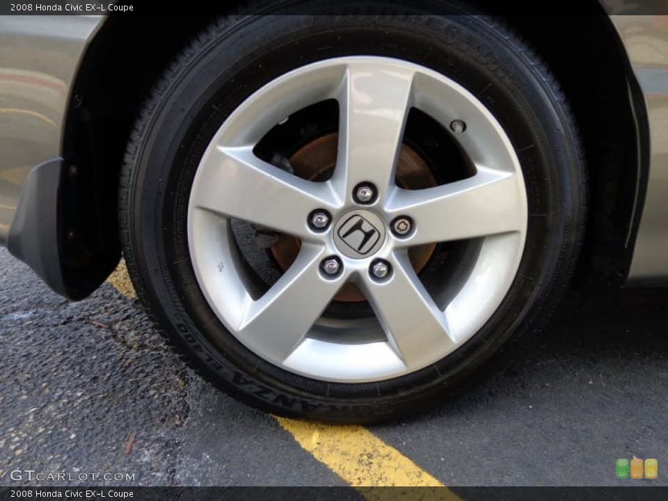 2008 Honda Civic EX-L Coupe Wheel and Tire Photo #90858611