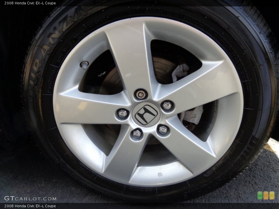 2008 Honda Civic EX-L Coupe Wheel and Tire Photo #90858631