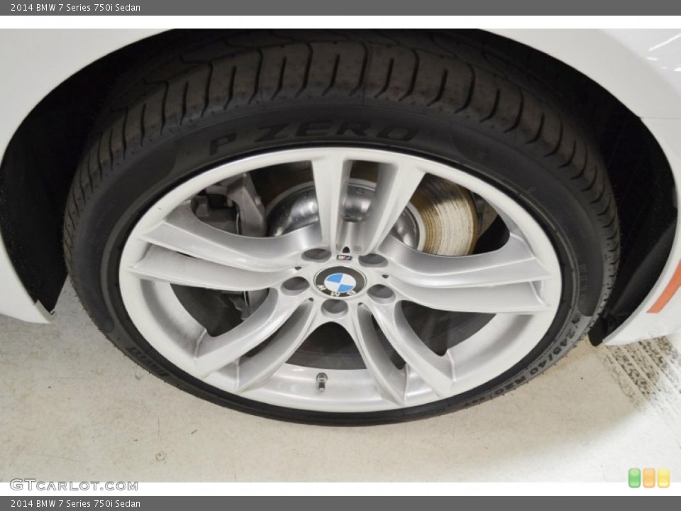 2014 BMW 7 Series 750i Sedan Wheel and Tire Photo #90879077