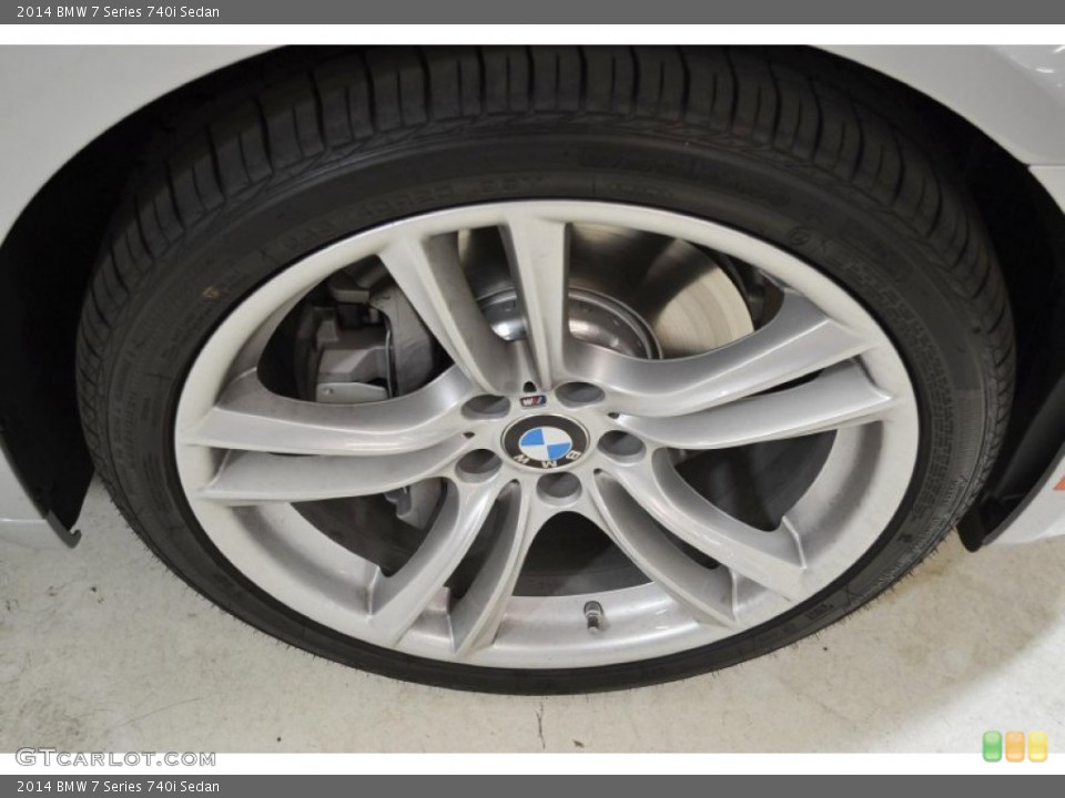 2014 BMW 7 Series 740i Sedan Wheel and Tire Photo #90879392