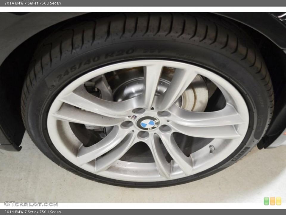2014 BMW 7 Series 750Li Sedan Wheel and Tire Photo #90879638
