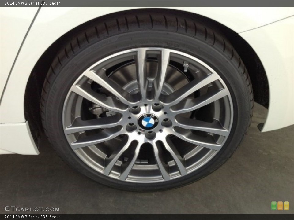 2014 BMW 3 Series 335i Sedan Wheel and Tire Photo #90887902