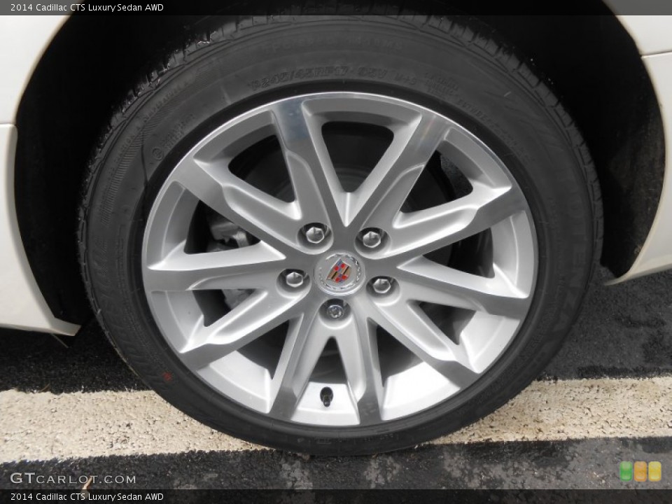 2014 Cadillac CTS Luxury Sedan AWD Wheel and Tire Photo #90904414