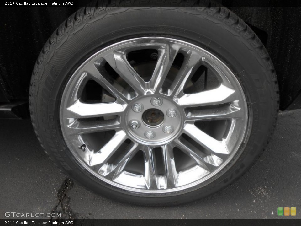 2014 Cadillac Escalade Platinum AWD Wheel and Tire Photo #90905641
