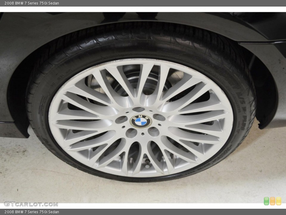 2008 BMW 7 Series 750i Sedan Wheel and Tire Photo #90929926