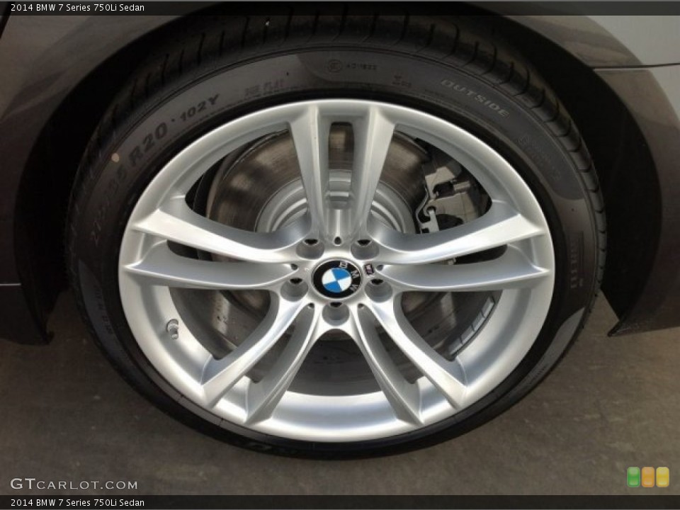 2014 BMW 7 Series 750Li Sedan Wheel and Tire Photo #90949973