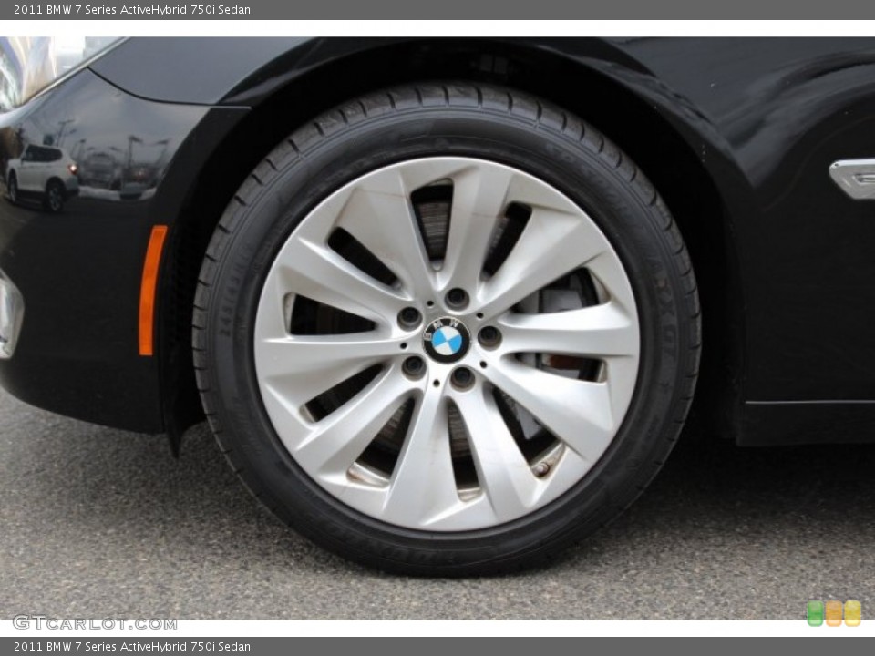 2011 BMW 7 Series ActiveHybrid 750i Sedan Wheel and Tire Photo #90969544