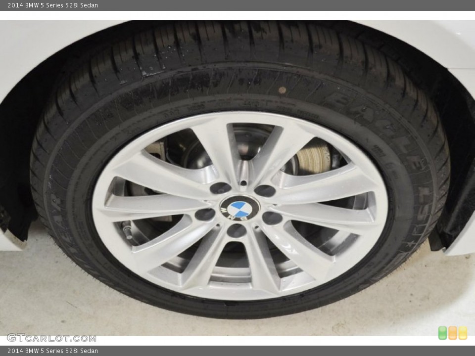 2014 BMW 5 Series 528i Sedan Wheel and Tire Photo #90986286
