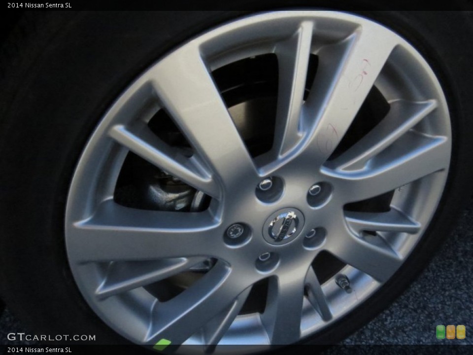 2014 Nissan Sentra SL Wheel and Tire Photo #90987807