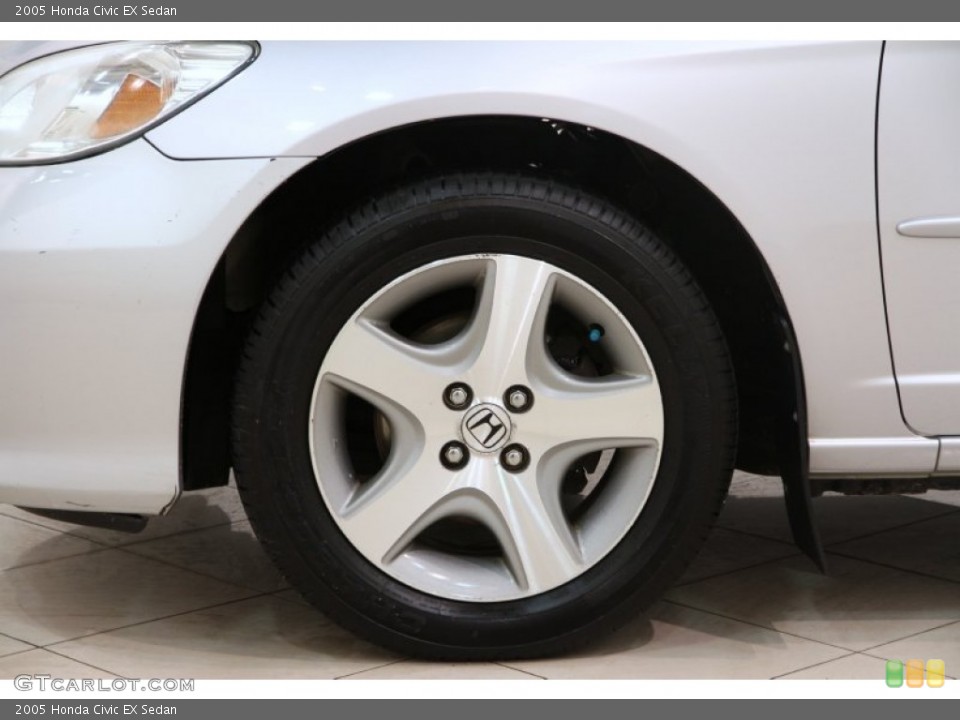 2005 Honda Civic EX Sedan Wheel and Tire Photo #91020356