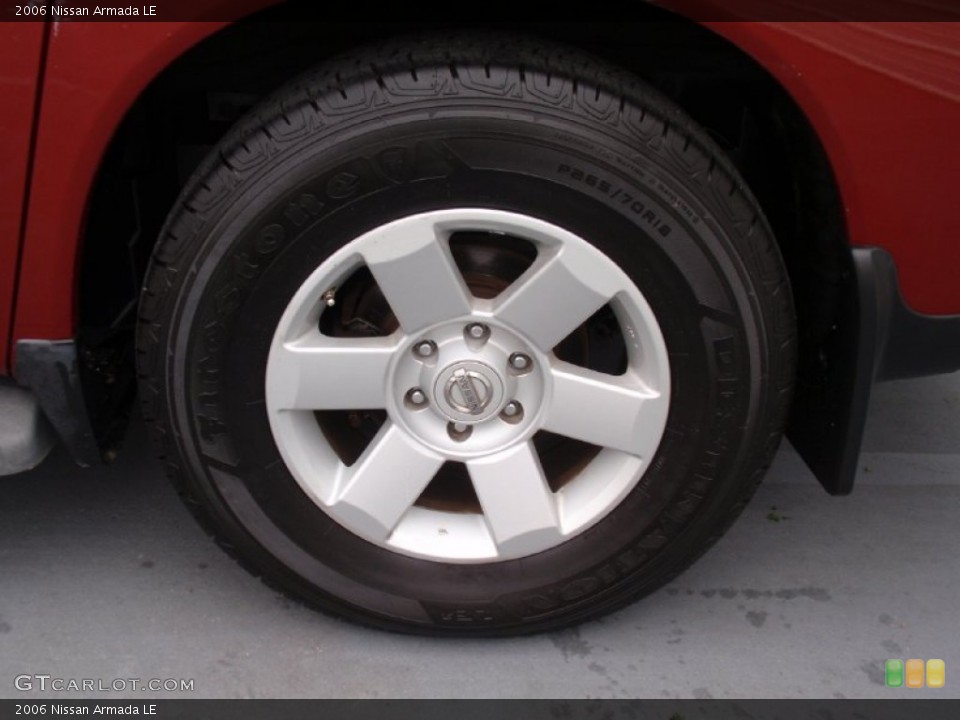 2006 Nissan Armada LE Wheel and Tire Photo #91087267