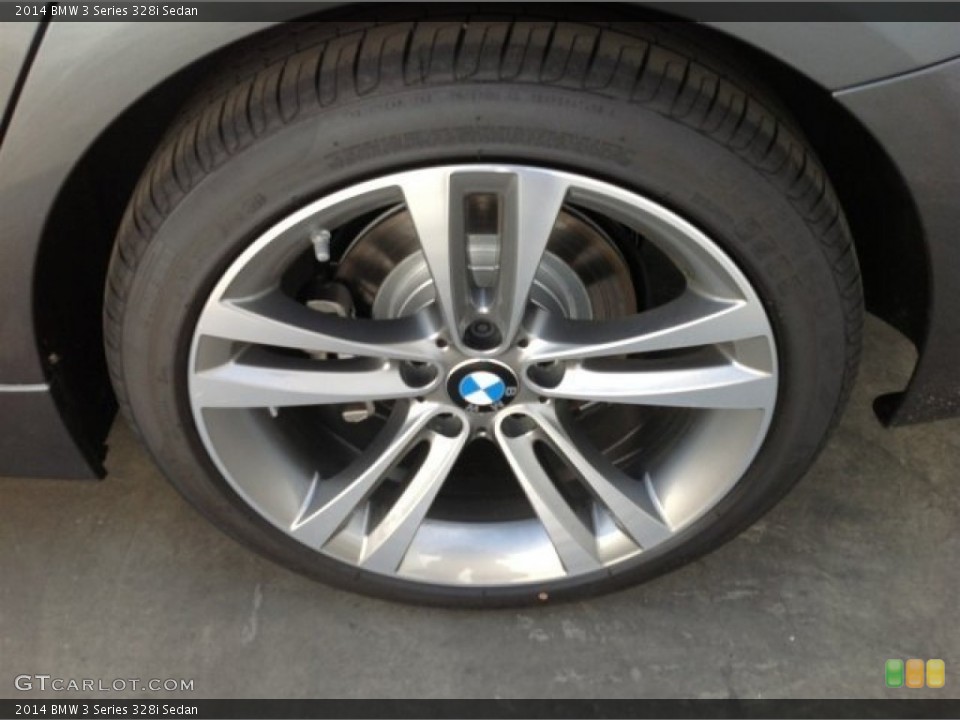 2014 BMW 3 Series 328i Sedan Wheel and Tire Photo #91116362