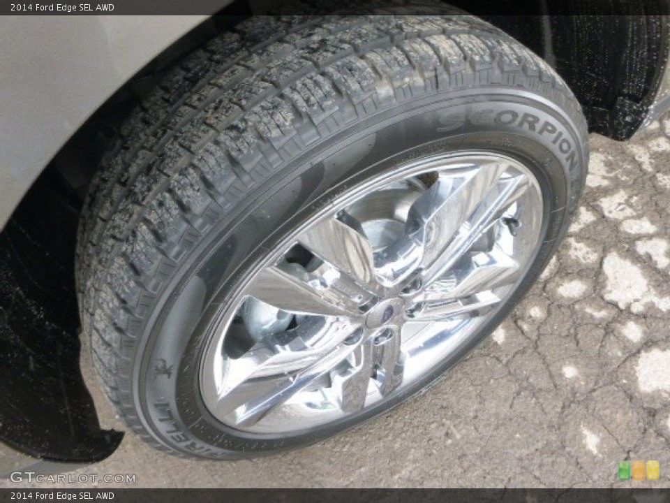 2014 Ford Edge SEL AWD Wheel and Tire Photo #91138857