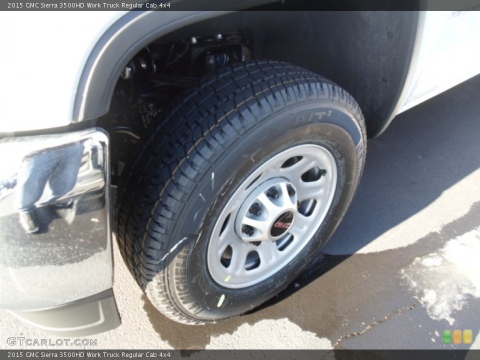 2015 GMC Sierra 3500HD Work Truck Regular Cab 4x4 Wheel and Tire Photo #91154703
