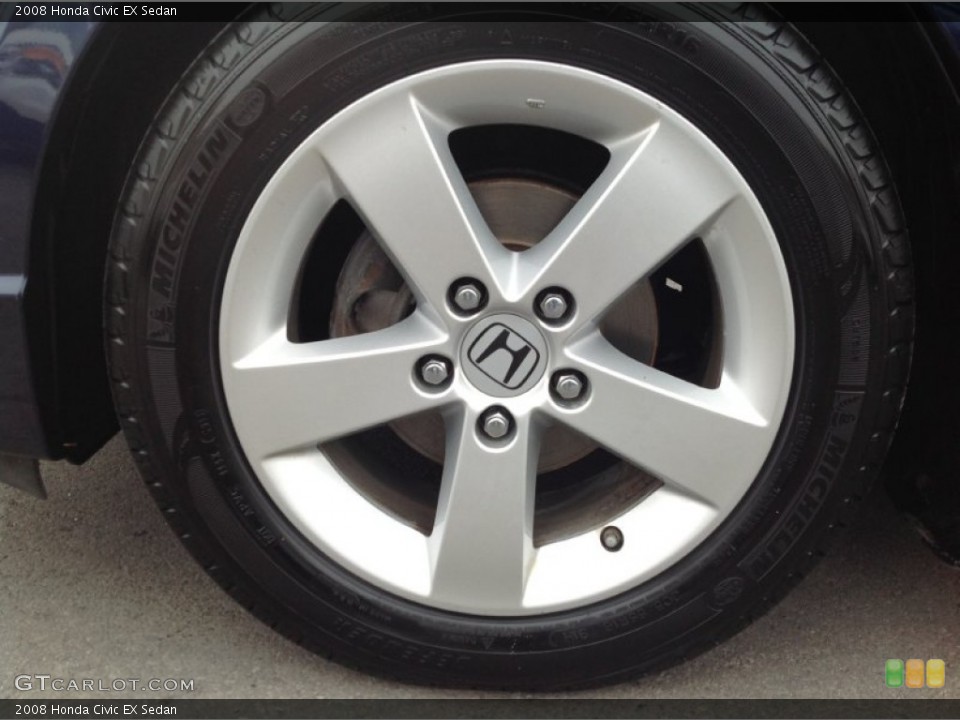 2008 Honda Civic EX Sedan Wheel and Tire Photo #91162509