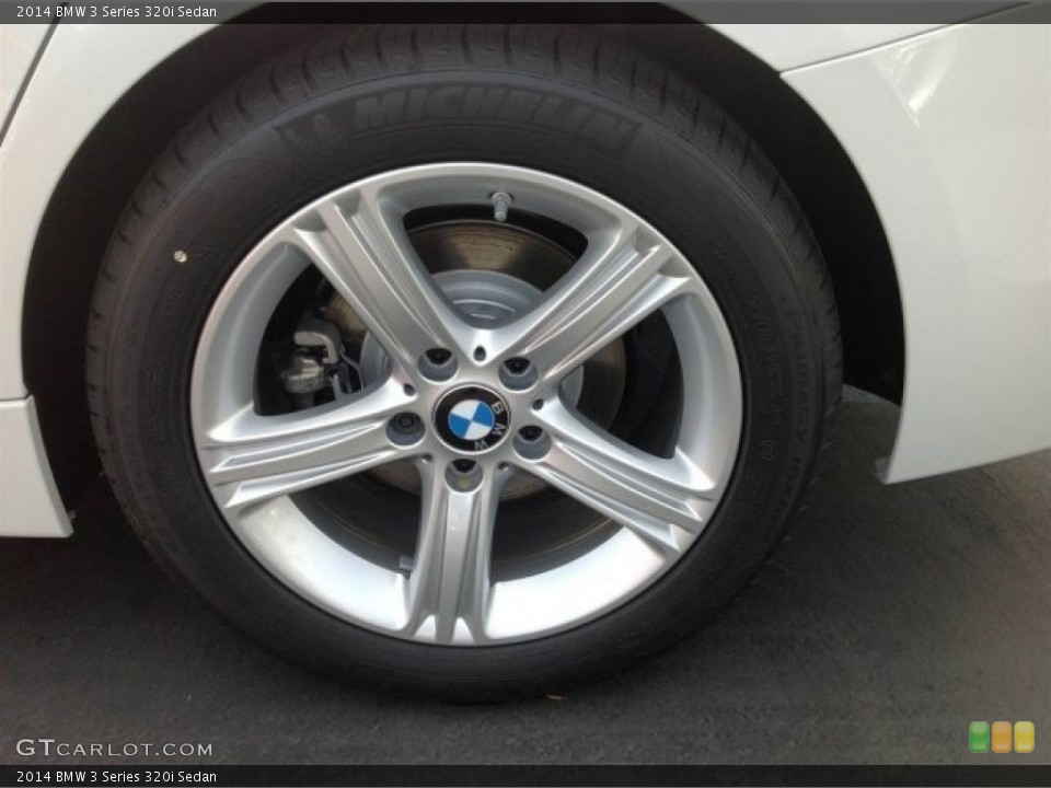 2014 BMW 3 Series 320i Sedan Wheel and Tire Photo #91174057