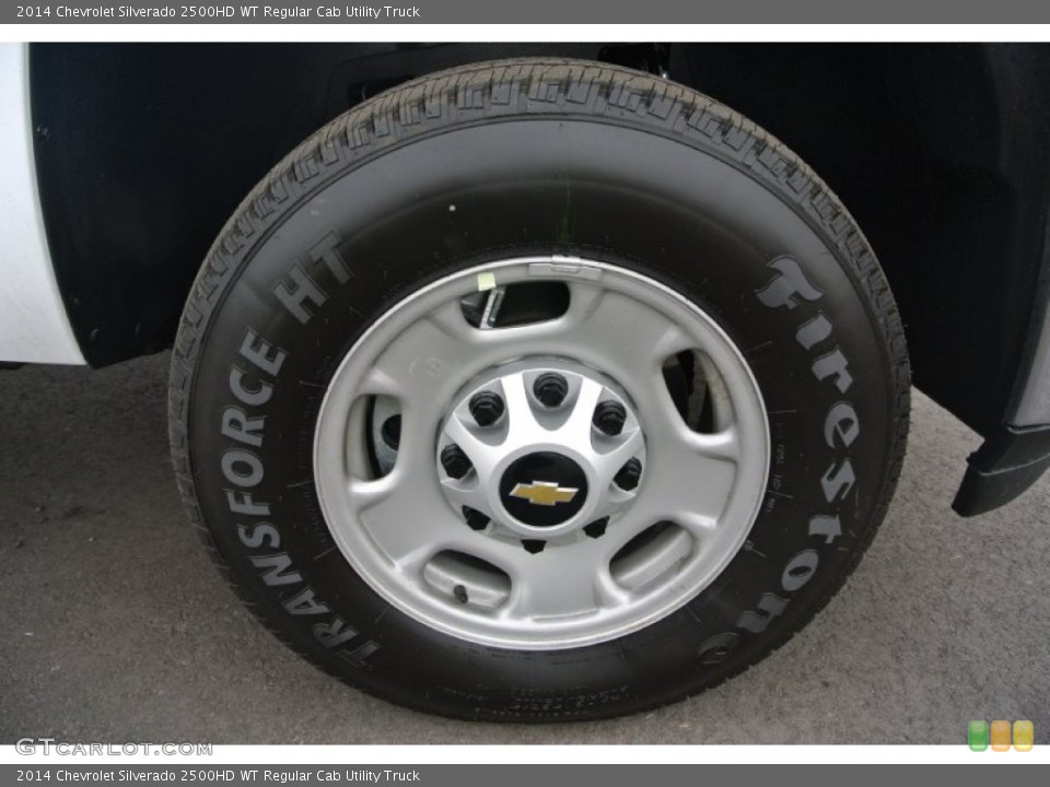 2014 Chevrolet Silverado 2500HD WT Regular Cab Utility Truck Wheel and Tire Photo #91178050