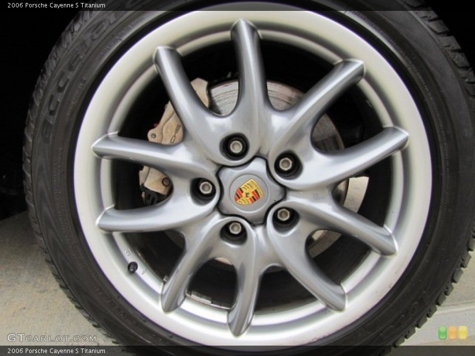 2006 Porsche Cayenne S Titanium Wheel and Tire Photo #91229713