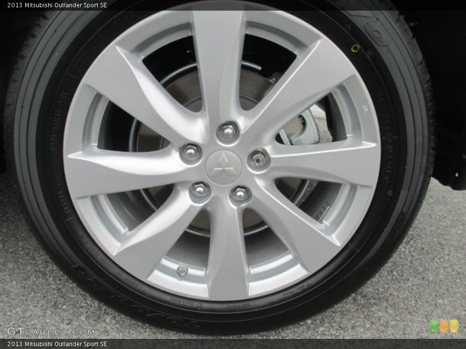 2013 Mitsubishi Outlander Sport SE Wheel and Tire Photo #91259656