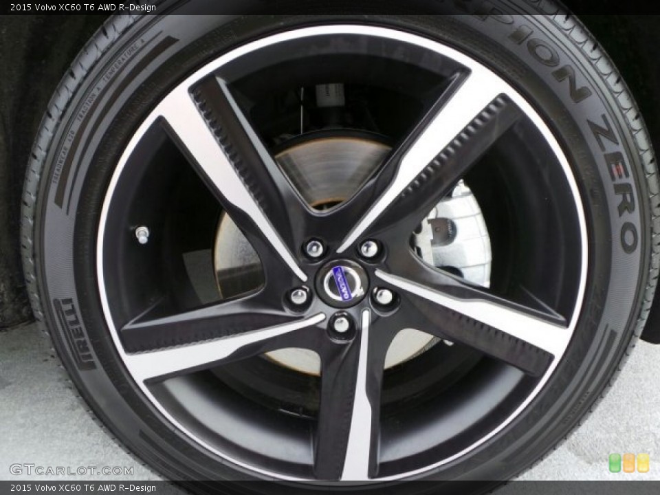 2015 Volvo XC60 T6 AWD R-Design Wheel and Tire Photo #91274467