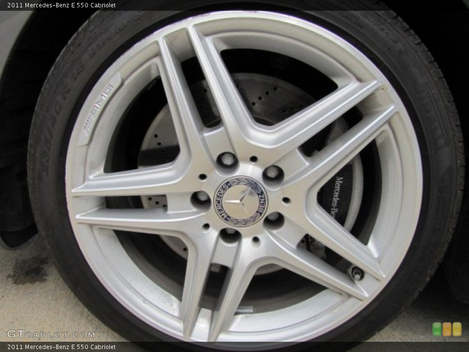 2011 Mercedes-Benz E 550 Cabriolet Wheel and Tire Photo #91310460