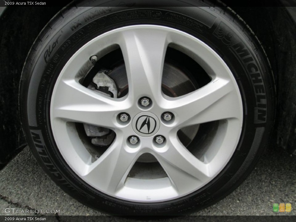 2009 Acura TSX Sedan Wheel and Tire Photo #91318224