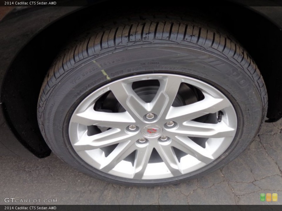 2014 Cadillac CTS Sedan AWD Wheel and Tire Photo #91320547