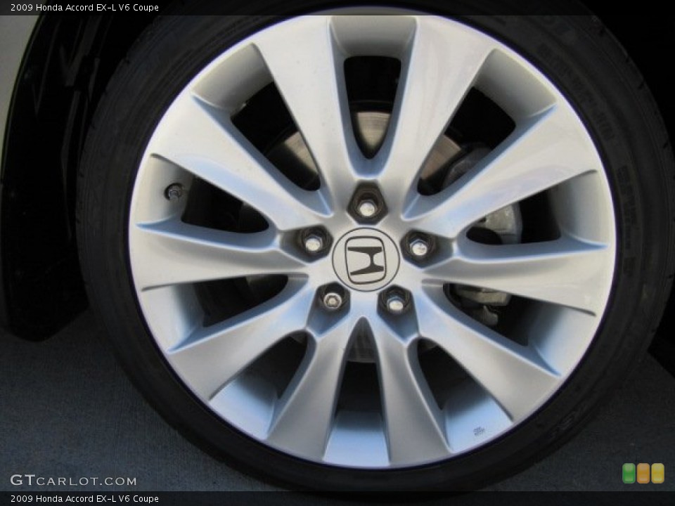 2009 Honda Accord EX-L V6 Coupe Wheel and Tire Photo #91437398