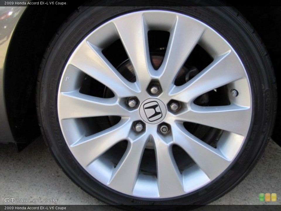 2009 Honda Accord EX-L V6 Coupe Wheel and Tire Photo #91437438