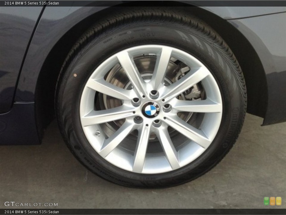 2014 BMW 5 Series 535i Sedan Wheel and Tire Photo #91469047