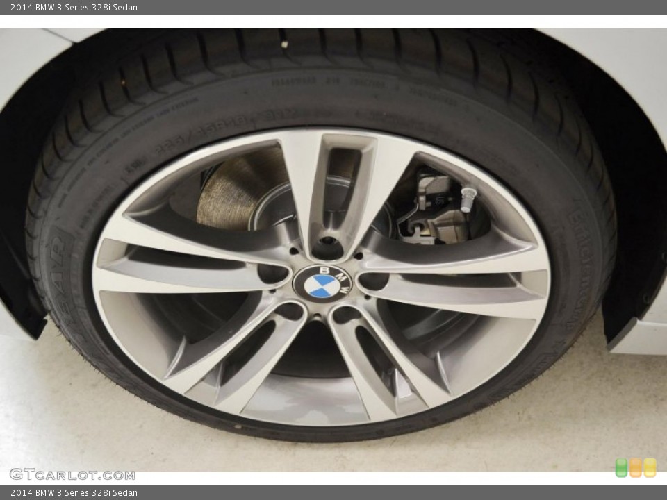 2014 BMW 3 Series 328i Sedan Wheel and Tire Photo #91521707