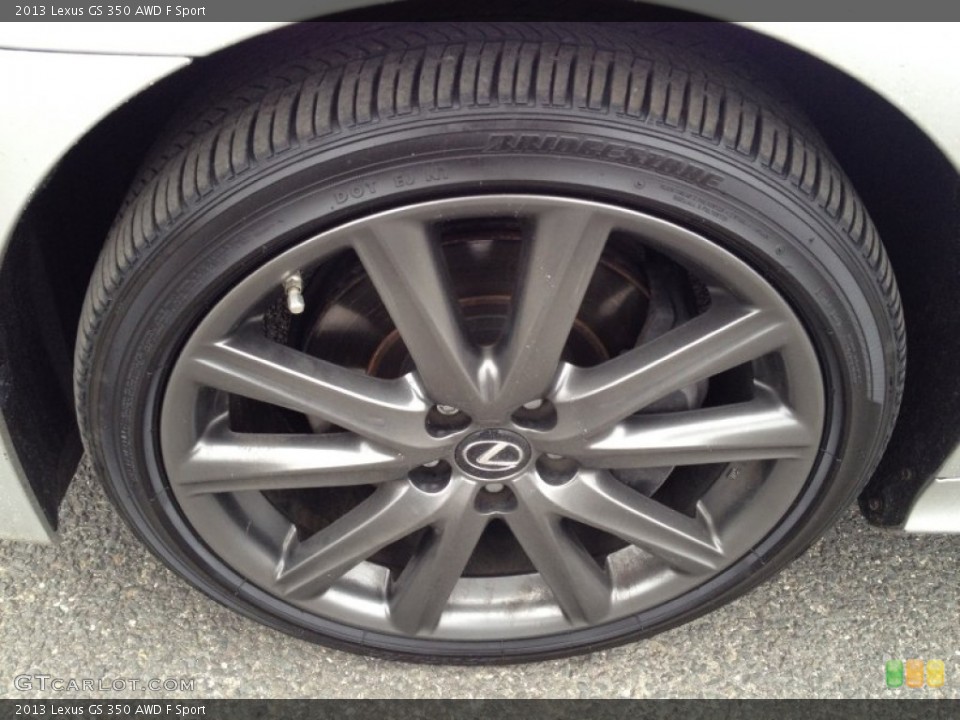 2013 Lexus GS 350 AWD F Sport Wheel and Tire Photo #91614348
