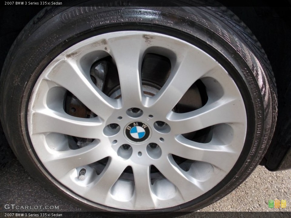2007 BMW 3 Series 335xi Sedan Wheel and Tire Photo #91670128