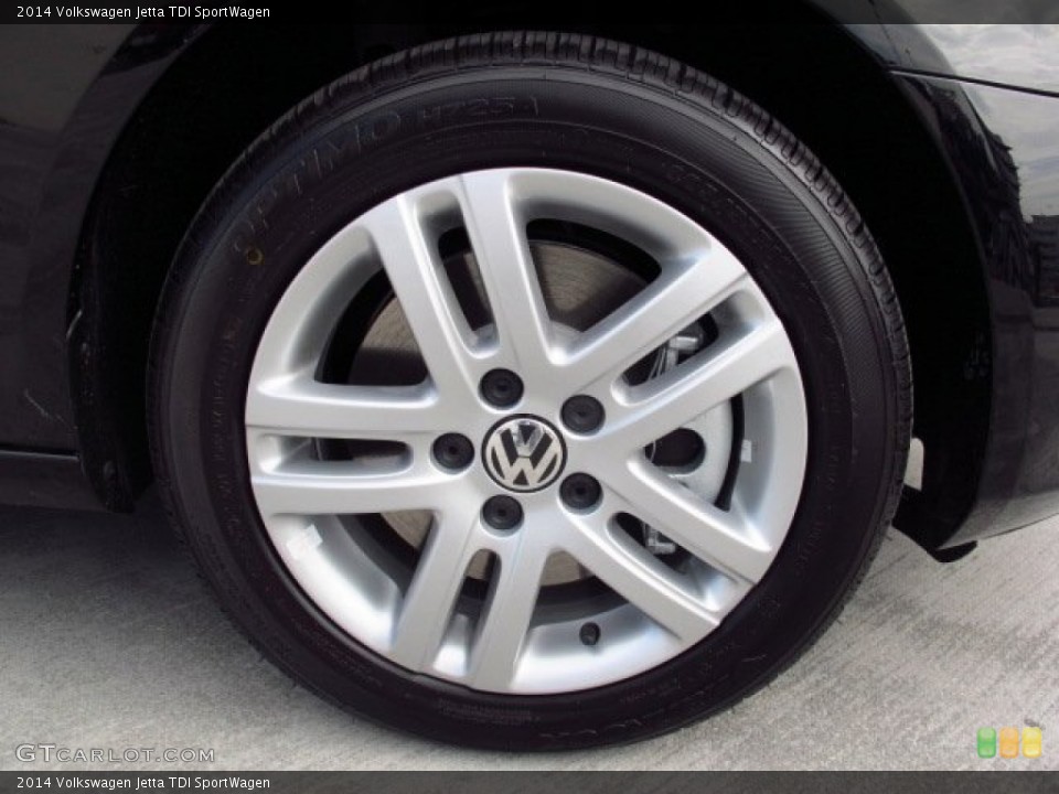 2014 Volkswagen Jetta TDI SportWagen Wheel and Tire Photo #91679905