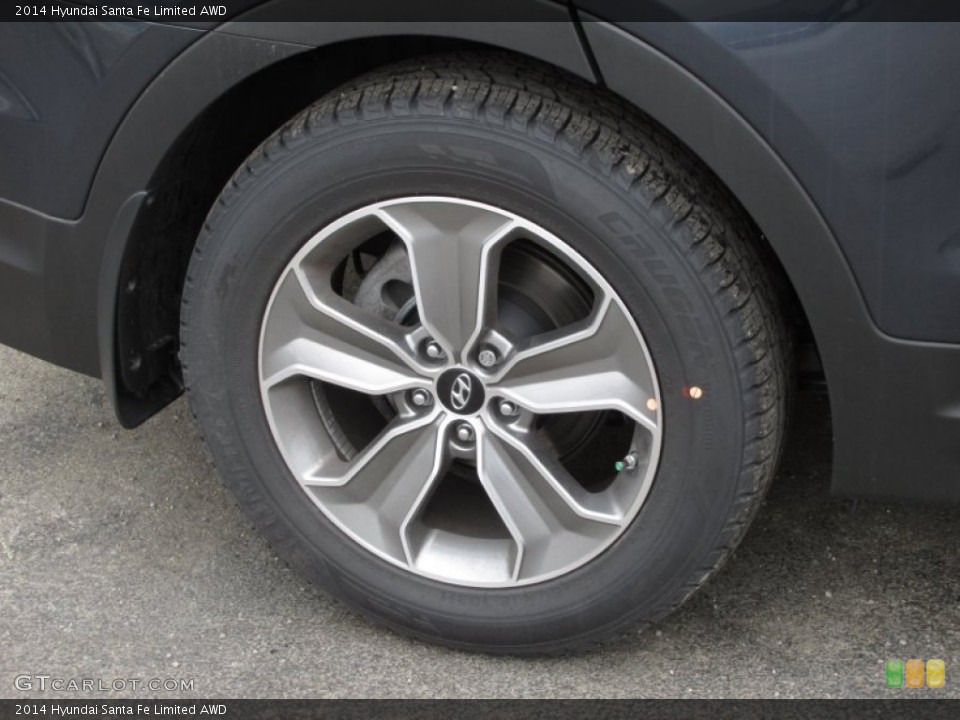 2014 Hyundai Santa Fe Limited AWD Wheel and Tire Photo #91688474
