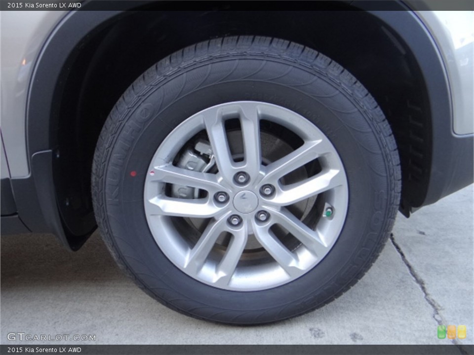 2015 Kia Sorento LX AWD Wheel and Tire Photo #91698416