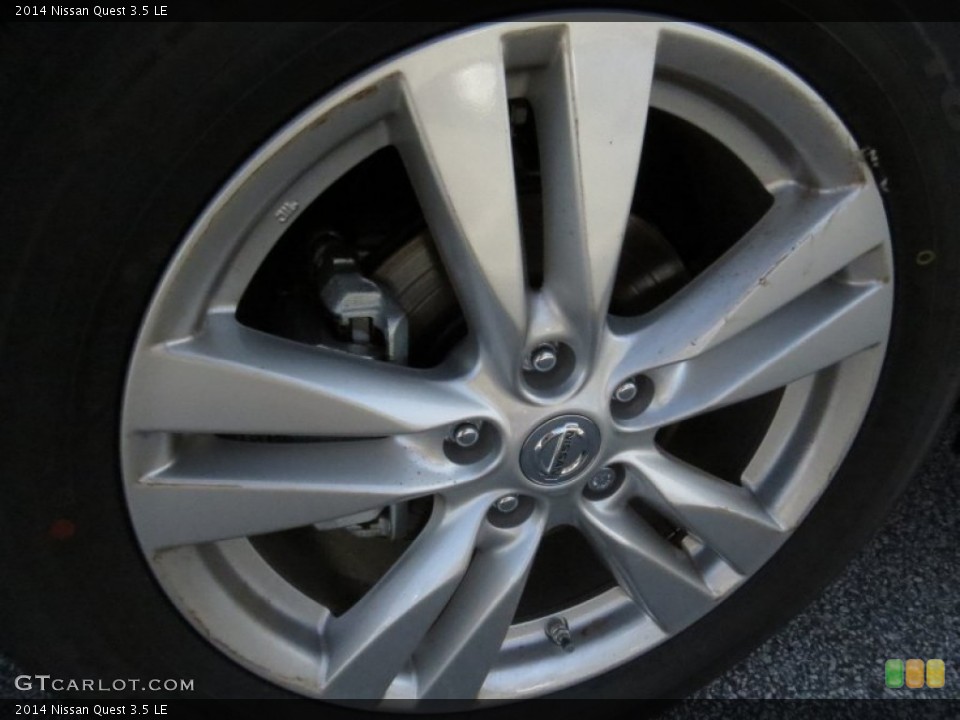 2014 Nissan Quest 3.5 LE Wheel and Tire Photo #91701722