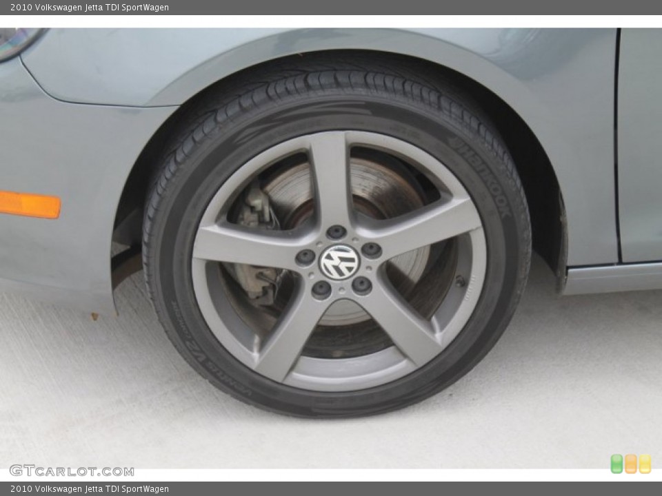 2010 Volkswagen Jetta TDI SportWagen Wheel and Tire Photo #91702253