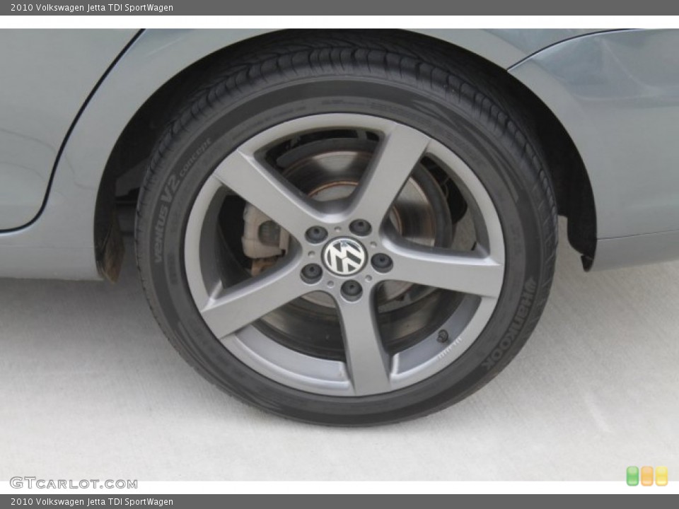 2010 Volkswagen Jetta TDI SportWagen Wheel and Tire Photo #91702256