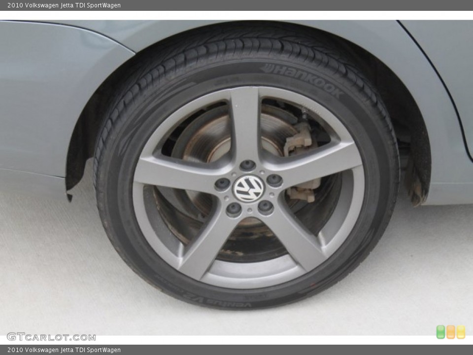 2010 Volkswagen Jetta TDI SportWagen Wheel and Tire Photo #91702271