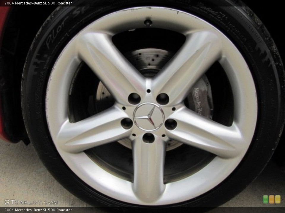 2004 Mercedes-Benz SL 500 Roadster Wheel and Tire Photo #91716919