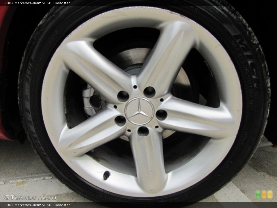 2004 Mercedes-Benz SL 500 Roadster Wheel and Tire Photo #91716943