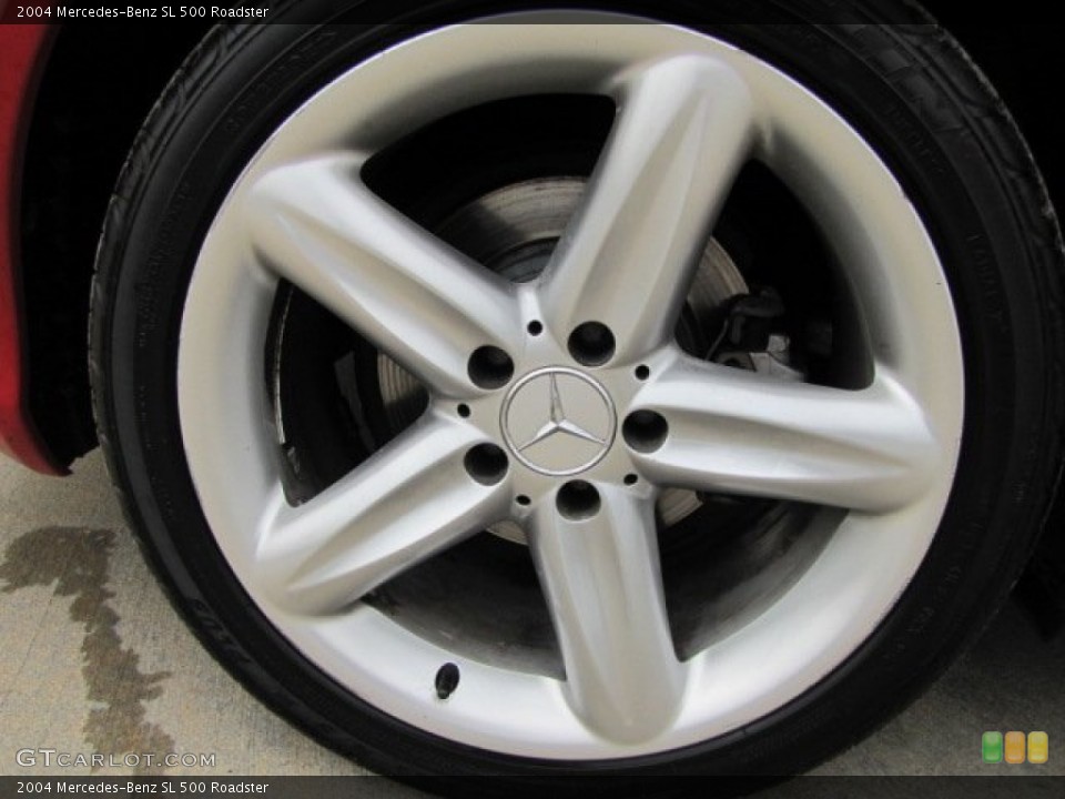 2004 Mercedes-Benz SL 500 Roadster Wheel and Tire Photo #91716982