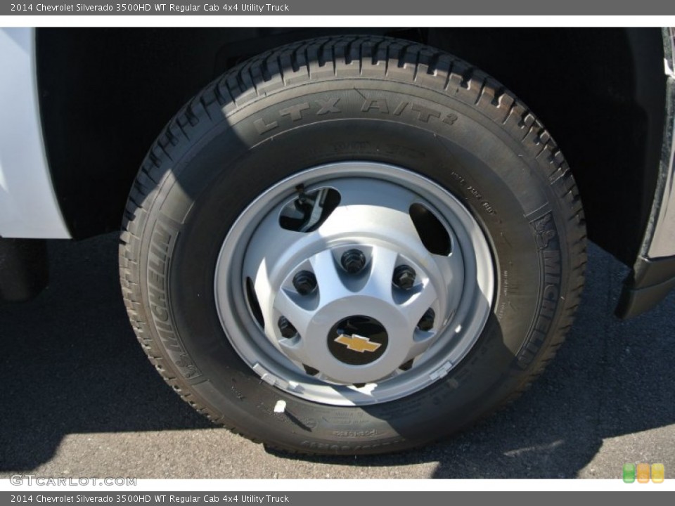 2014 Chevrolet Silverado 3500HD WT Regular Cab 4x4 Utility Truck Wheel and Tire Photo #91724122