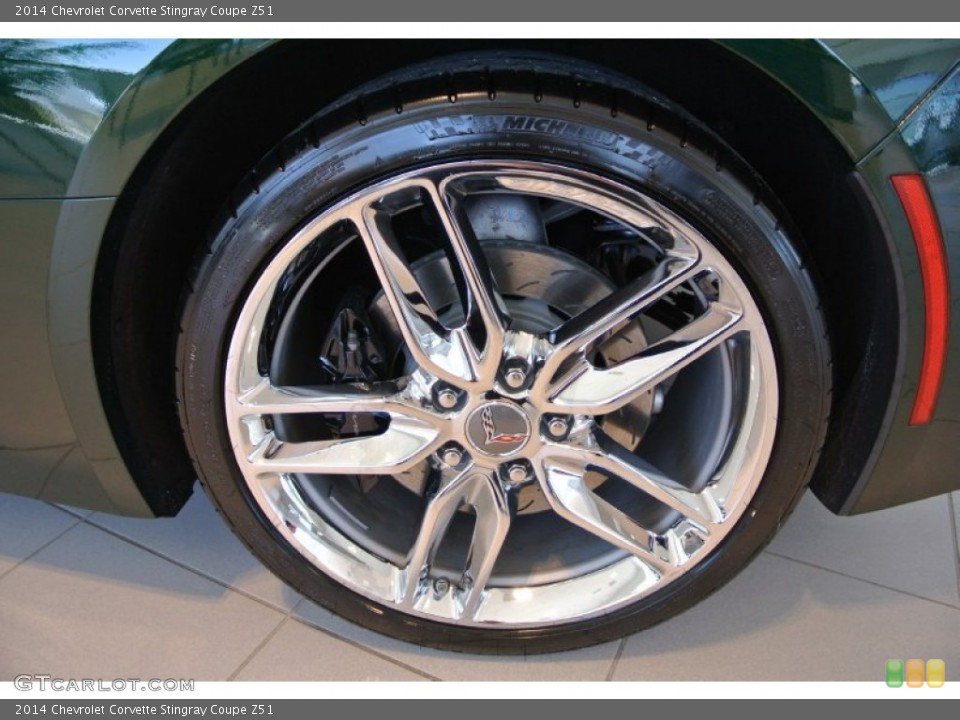 2014 Chevrolet Corvette Stingray Coupe Z51 Wheel and Tire Photo #91725166