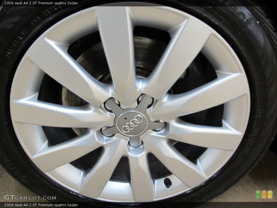 2009 Audi A4 2.0T Premium quattro Sedan Wheel and Tire Photo #91744438