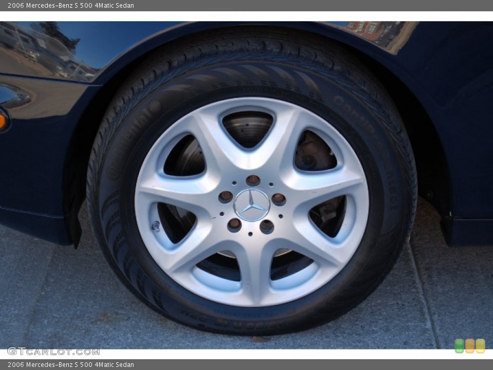2006 Mercedes-Benz S 500 4Matic Sedan Wheel and Tire Photo #91791932