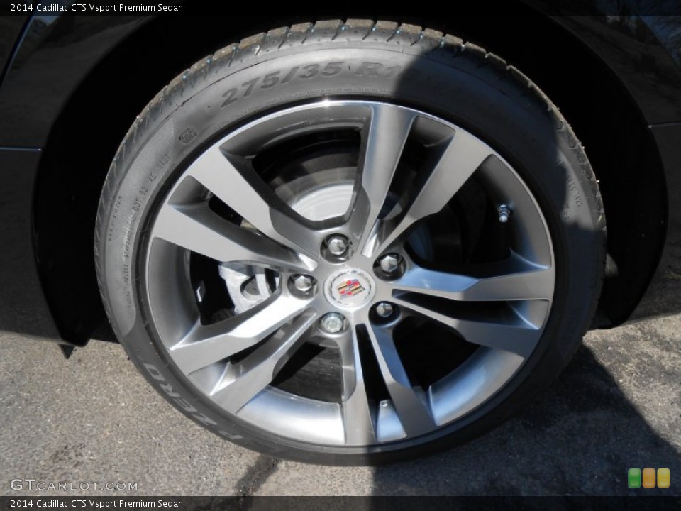 2014 Cadillac CTS Vsport Premium Sedan Wheel and Tire Photo #91803005