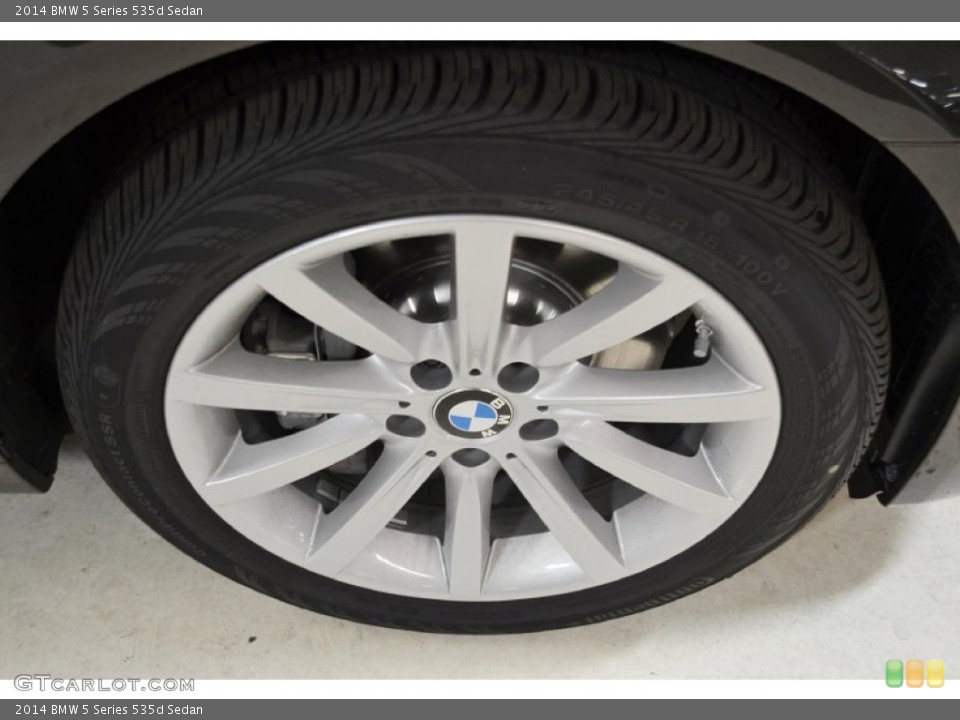 2014 BMW 5 Series 535d Sedan Wheel and Tire Photo #91867295