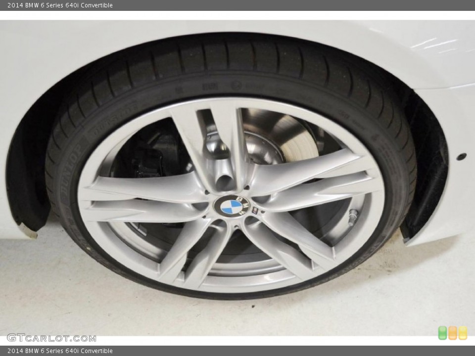 2014 BMW 6 Series 640i Convertible Wheel and Tire Photo #91867607